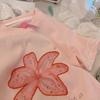 2026 Summer Milk Candy Girl's Lace Trim Embroidered Chiffon Parent-Child Short Sleeve Shirt