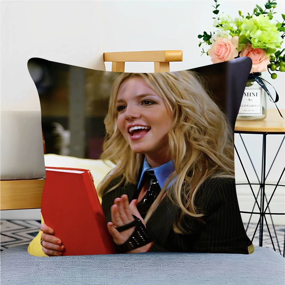 Singer B-Britney-Spears Personalized Picture Text Home Decorative Pillows Household Gifts 45x45cm