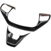 Carbon Fiber Steering Wheel Cover Molding Trims Accessories for Ford Transit 150 250 350/Escape 2020-2026 for Bronco Sport/Maverick