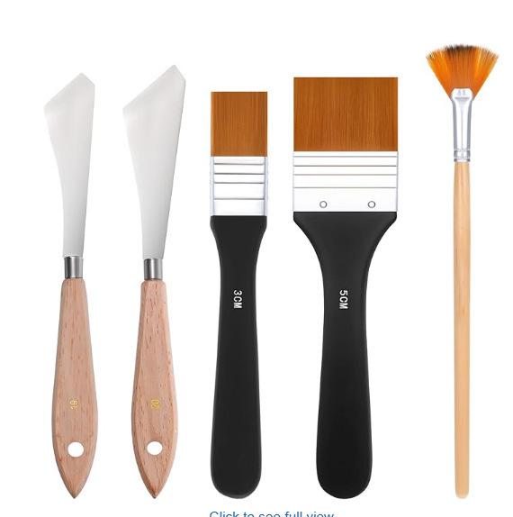 Multifunctional Nylon Brush: BBQ, Paint, Cleaning, 1-12 Plate Sizes