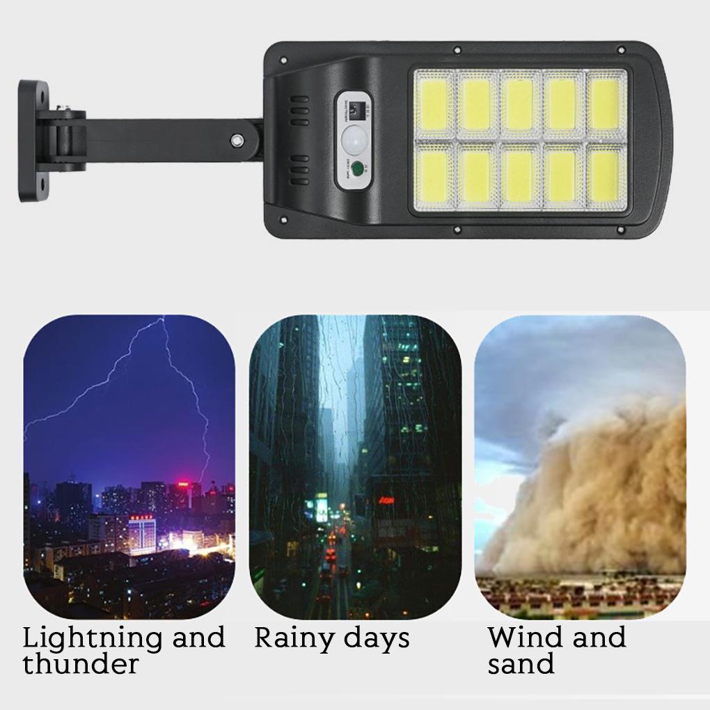 LED Solar Street Light Infrared Sensor Outdoor Wall Lamp+Remote Control