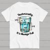 Technically The Glass Is Full Science Cotton Summer Casual Cool Loose T-Shirt