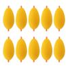 10pcs EVA High Density Sponge Fishing Floats Bobber, Long Cast Yellow Floats Fishing Accessories