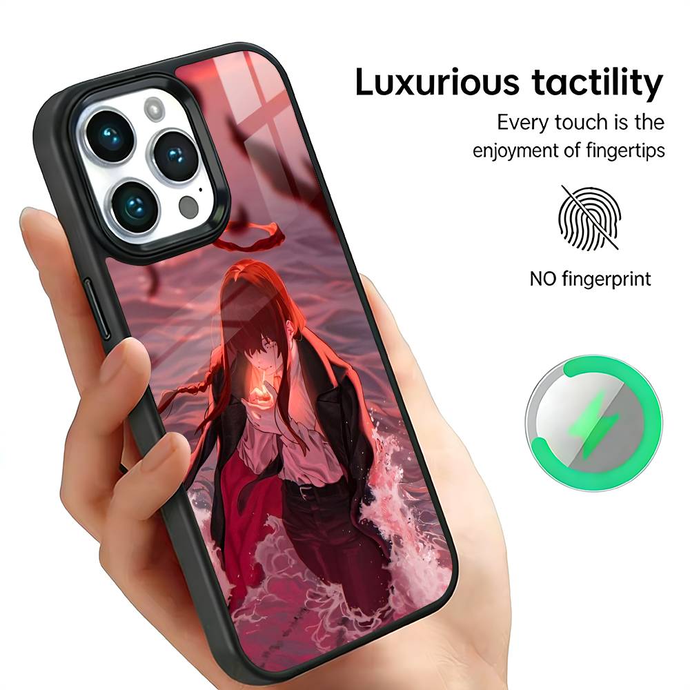 

MAKIMA C-Chainsaw man Phone Case For iPhone17,16,15,14,13,12,11 Plus,Pro Max For Magsafe Wireless Charging iPhone15PRO