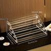 1pc Acrylic Display Stand, Transparent Five-Tier Storage Box, Step Display Rack, Multi-Functional Cosmetic Lipstick Organizer