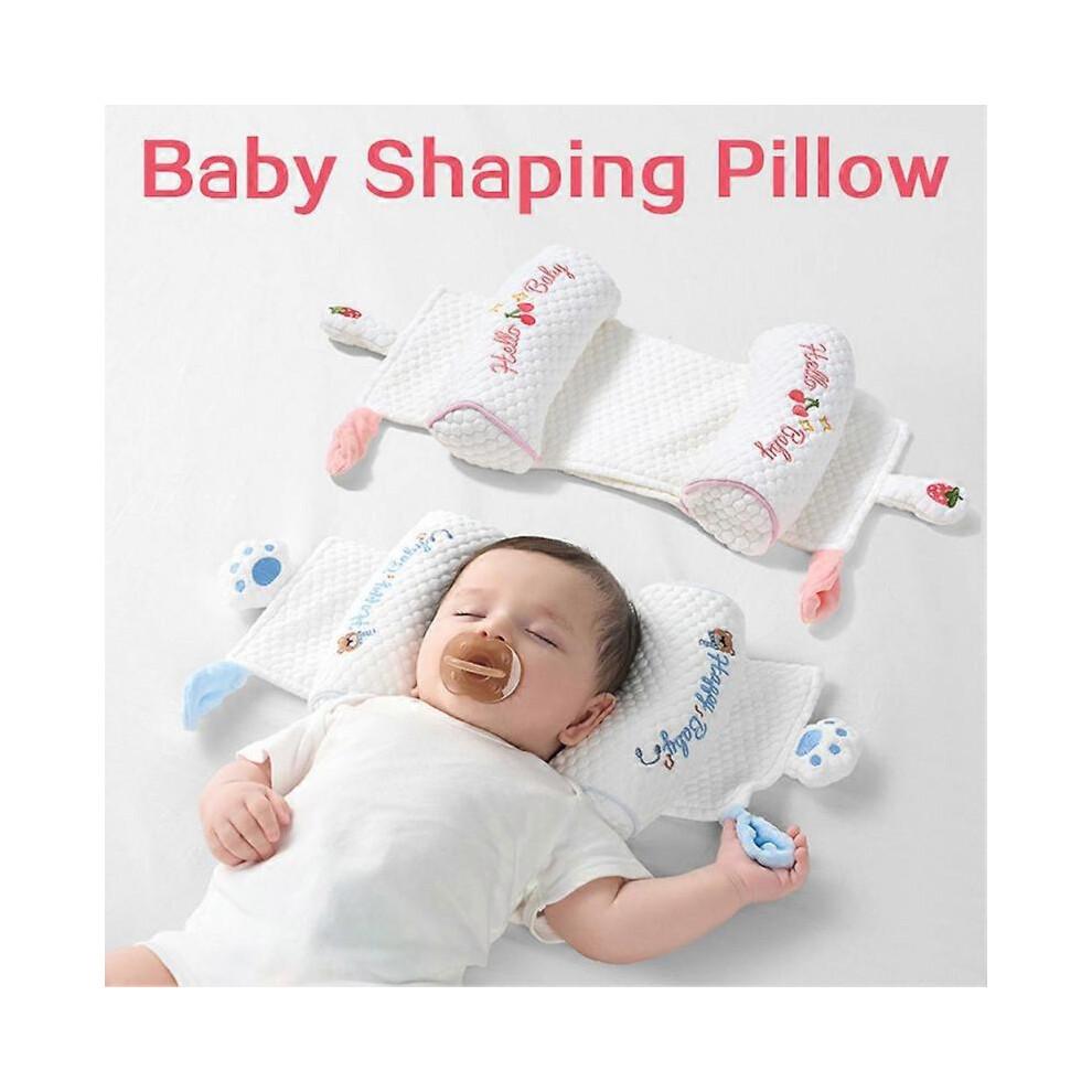 (Little Bear Baby) Newborns Baby Shaping Pillow Head Support Ergonomic Baby Pillow Prevent Flat Head Syndrome