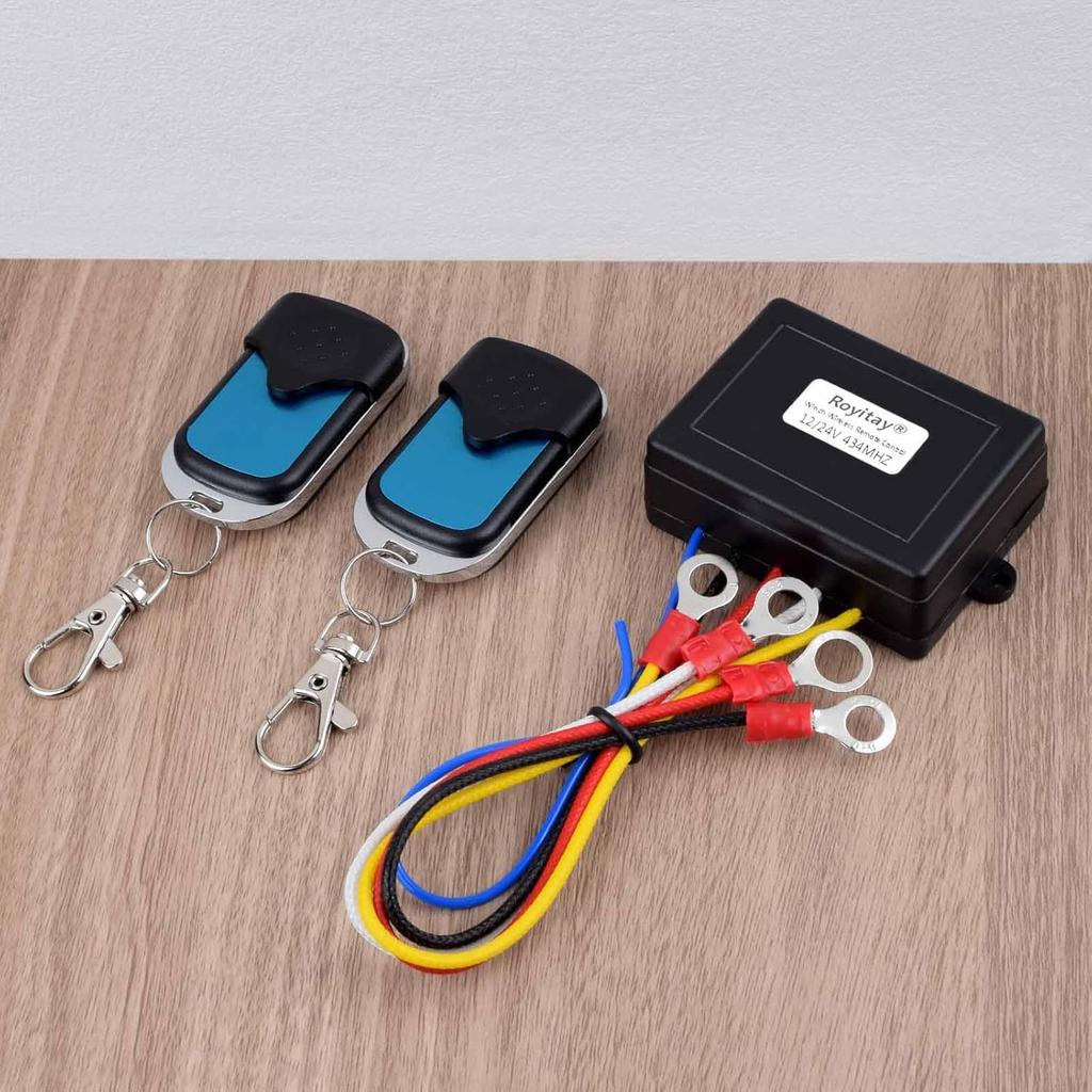 Wireless Winch Remote Control Kit For Car Truck Jeep ATV SUV 12V 24V Handset Recovery Winch Control Remote Electric Remote Control Waterproof Winches