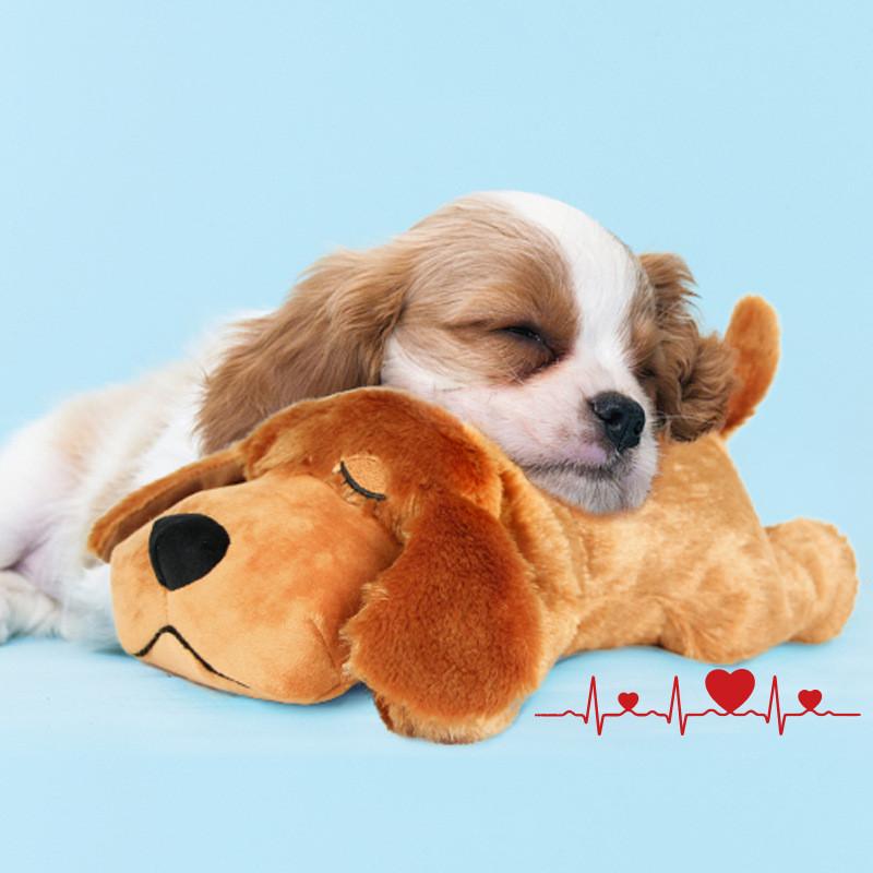 Heartbeat Dog Toy – Plush Comfort Companion with Realistic Heartbeat for Crate Training & Cozy Sleep