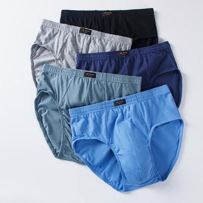 5pcs Men's Underwear Plus Size Boxers Briefs High Waist Panties Breathable Underpants Male Shorts Knickers 6XL