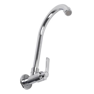 Household Kitchen Faucet Single Cold Wall Mounted Faucet Tap G1/2in (Without Hose)