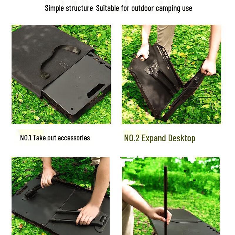 OEING Multi-functional Portable Folding Tactical Camping Table