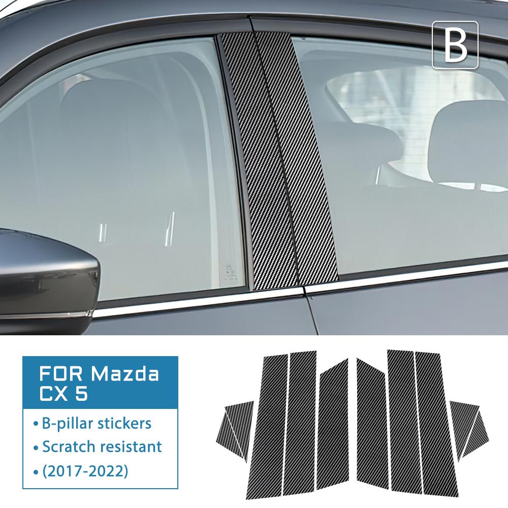 Window Door Column B C Pillar Post Trim Sticker for MAZDA 3 AXELA Mazda 6 ATENZA 2014-2025 CX-5 CX-30 2017-2025 Accessories