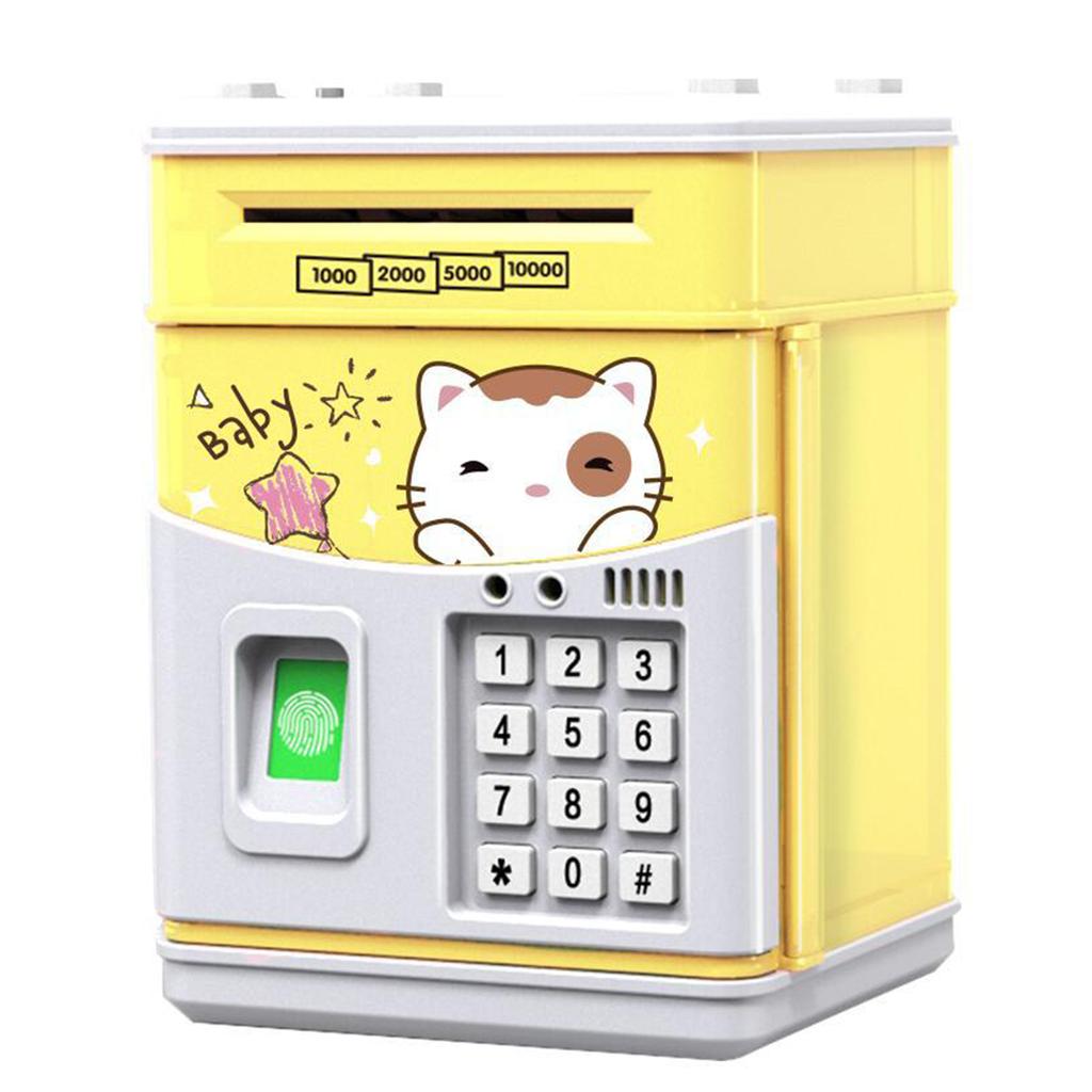 Children Piggy Bank Electronic Intelligent Coin Bank with Code Fingerprint Cartoon Money Banks for Kid Boy Girl Birthday