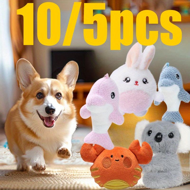 5/10pcs Pet Dog Toy Molar Teeth Cleaning Collection Cotton Rope Bite-resistant Puppy Sound Toy great for daily use
