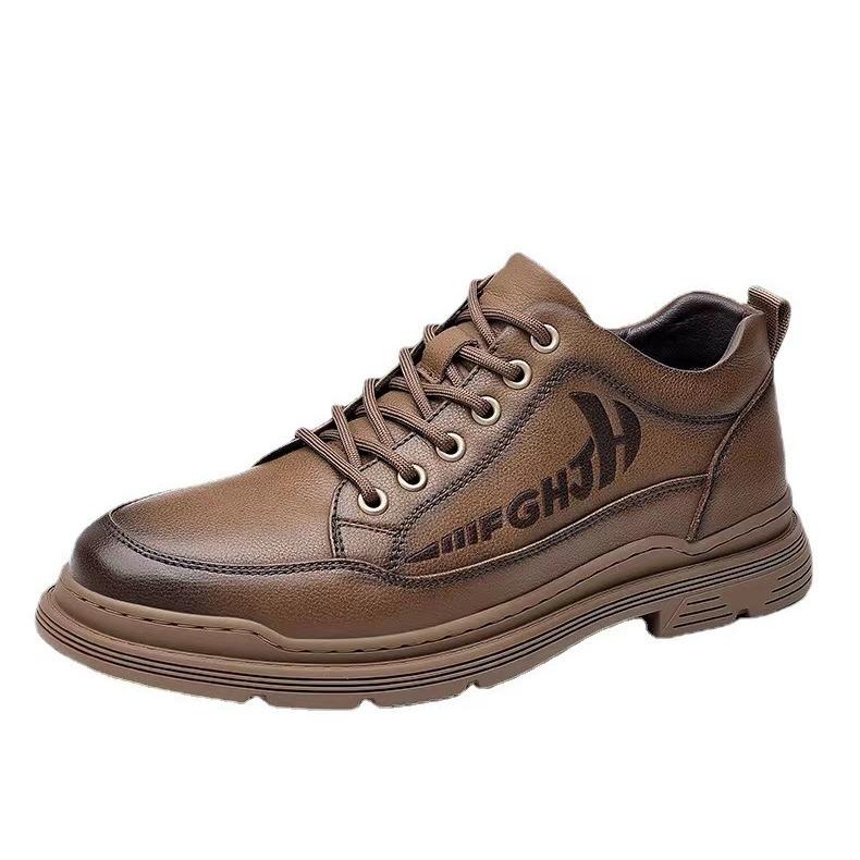 Primavera e Outono Luxo Masculino Casual Sapatos de Couro Negócios Escritório Oxford Sapatos Antiderrapante Resistente ao Desgaste Tênis de Corrida