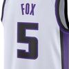 Nike X NBA Color Block Sleeveless Basketball Jersey 23-24 Season Kings Fox 5 Jersey Unisex Jerseys White DX8473-100