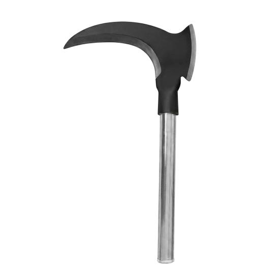 Sichel-Unkrautstecher Langstiel Manuelles Unkrautvernichtungswerkzeug mit Doppelklingenkopf Gartenhandwerkzeug zum Jäten Ernte auf dem Bauernhof Entfernen von Ranken