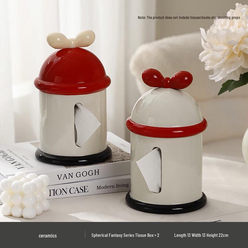 High-End Ceramic Spherical Tissue Box