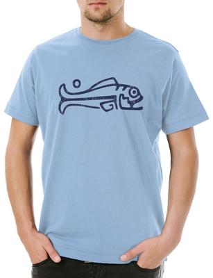 Inca Fish I Herren T-Shirt Aztecs Azteken Inka Maya Mayans Mayas Tattoo Atzteken