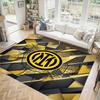Borussia Dortmund Design Kristall Samt Teppich Gemütlich Non?Rutschfester Teppich mit Aufdruck für Schlafzimmer Wohnzimmer Eingang