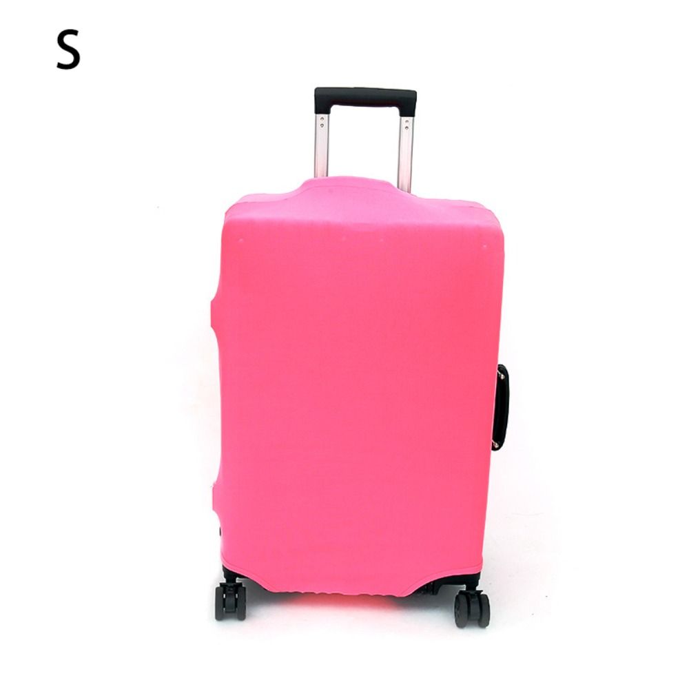 

Защитный чехол для багажа от царапин из эластичной ткани для чемодана, защитные чехлы для багажа для путешествий s розовый