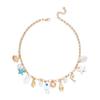 Emaille Seestern Muschel Halskette Böhmischer Strandstil Damen Modeaccessoire Urlaubsgeschenk Tägliches Accessoire