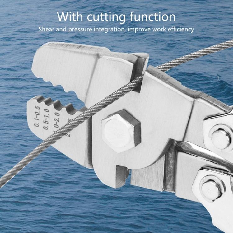 Wire Rope Crimping Tool Stainless Steel Wire Rope Sleeve Crimper Tool Kit Stainless Steel Wire Rope Crimping Plier