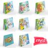 8pcs Diamond Embroidery Greeting Cards 5D DIY Festival Folding Greet Cards Gifts Festive Holiday Party Supplies