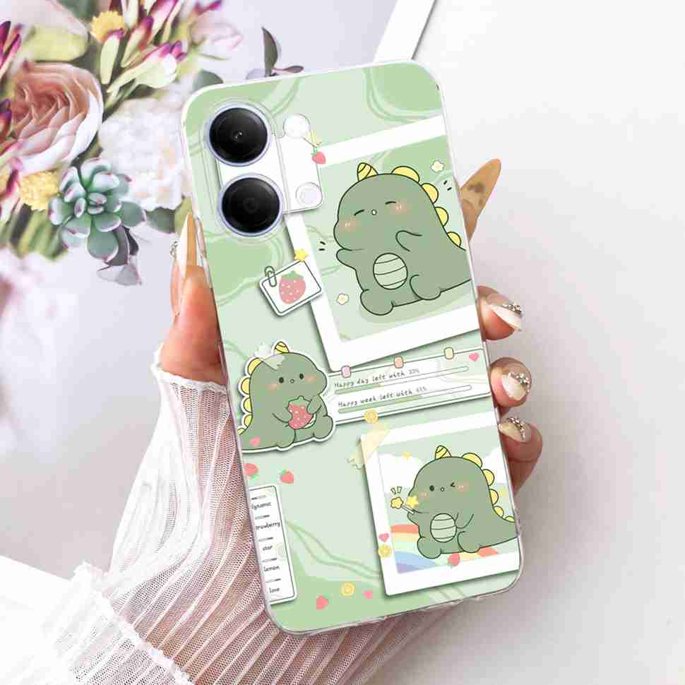 For vivo Y05 4G 6.74" Case Simple Cute Cartoon Cat Rabbit Silicone TPU Back Cover For Vivo y05 VIVO Y 05 4G Phone Cases Bumper