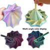8.5Cm 3D Printed Stress Relief Star Optical Illusion Foldable Puzzle Toy Polygonal Radish Tower Spiral Desktop Toy