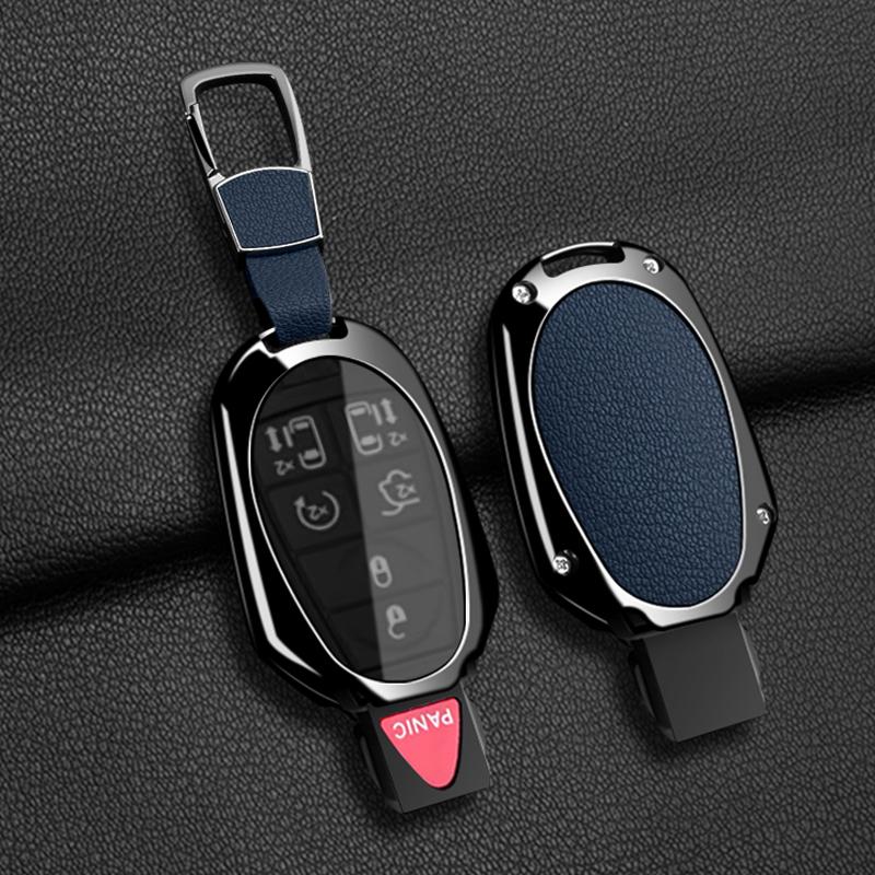 Car Fob Key Case Cover Holder Chain For Jeep Commander Dodge Grand Caravan Chrysler Grand Voyager Town Country For Chrysler 300C