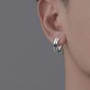S925 Sterling Silver Crack Ear Buckle Trendy Male and Female Ear Ring