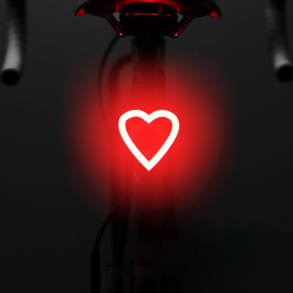 Fahrrad Rücklicht Fahrradlampe Mehrere Beleuchtungsmodi USB Wiederaufladbar LED Blinker Rücklichter MTB Sattelstütze Fahrradzubehör