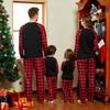 Plaid Little Deer Parent-Child Christmas Pajama Set