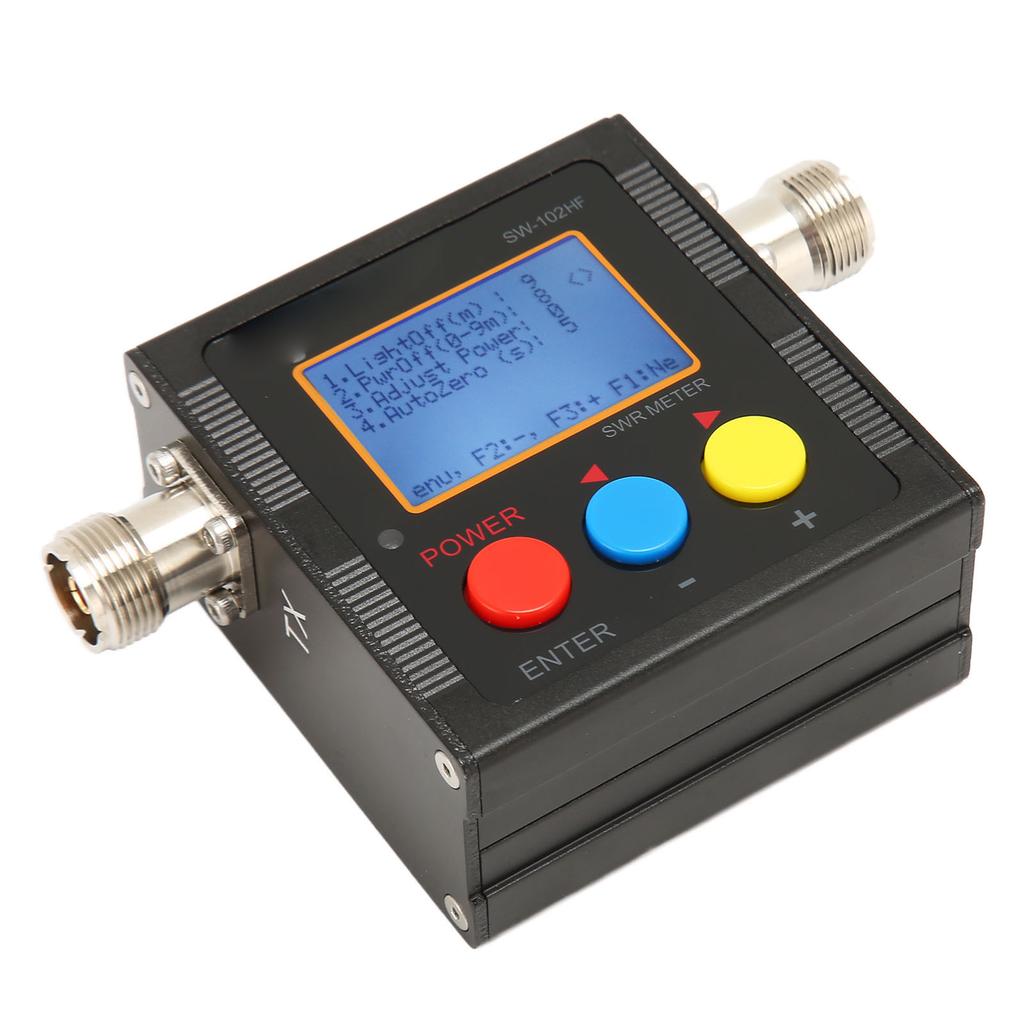 Short Wave SWR Meter with Backlit LCD Display HF 1.5‑70MHz 120W Digital Shortwave Standing Wave Mete