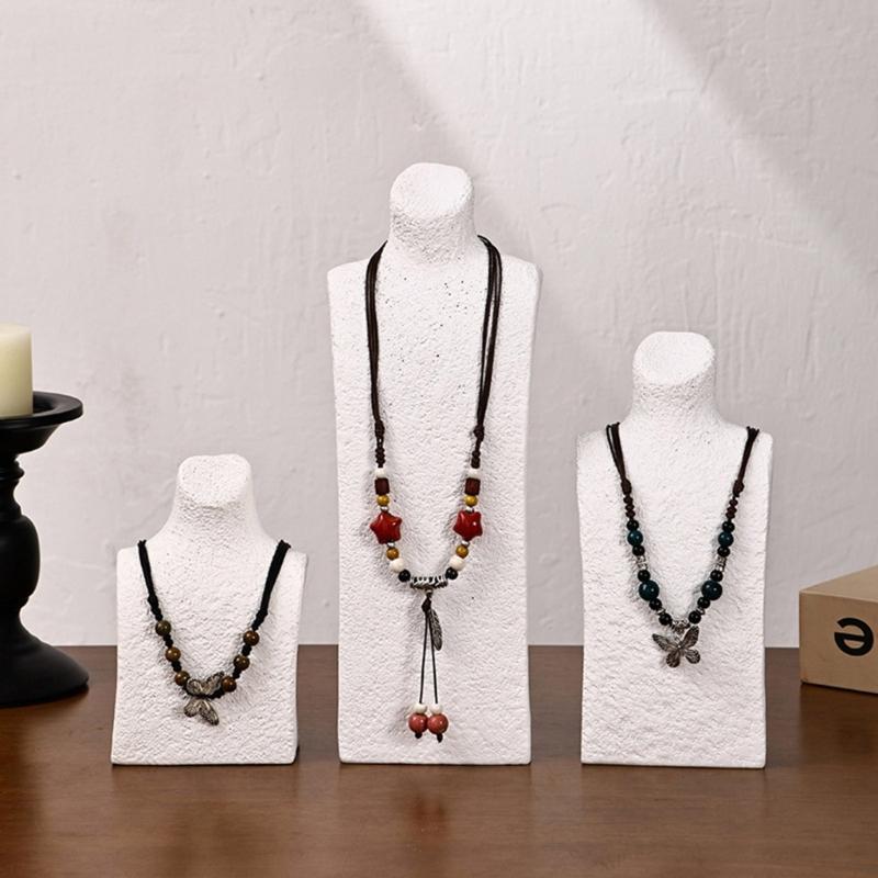 Sturdy Base Jewelry Holder with Thickened Support Ensuring Stability for Necklace Exhibition Secure Display
