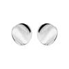 Earrings - LUXENTER - Essential - Sterling Silver 925 - Pearl &; Zirconium Oxide - Rhodium-plated Finish