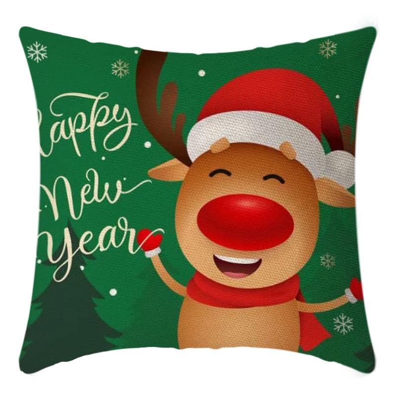 Weihnachts-Überwurf-Kissenbezug Heimdeko Weihnachtsgeschenk Kissen Sofakissenbezug Kissenbezug