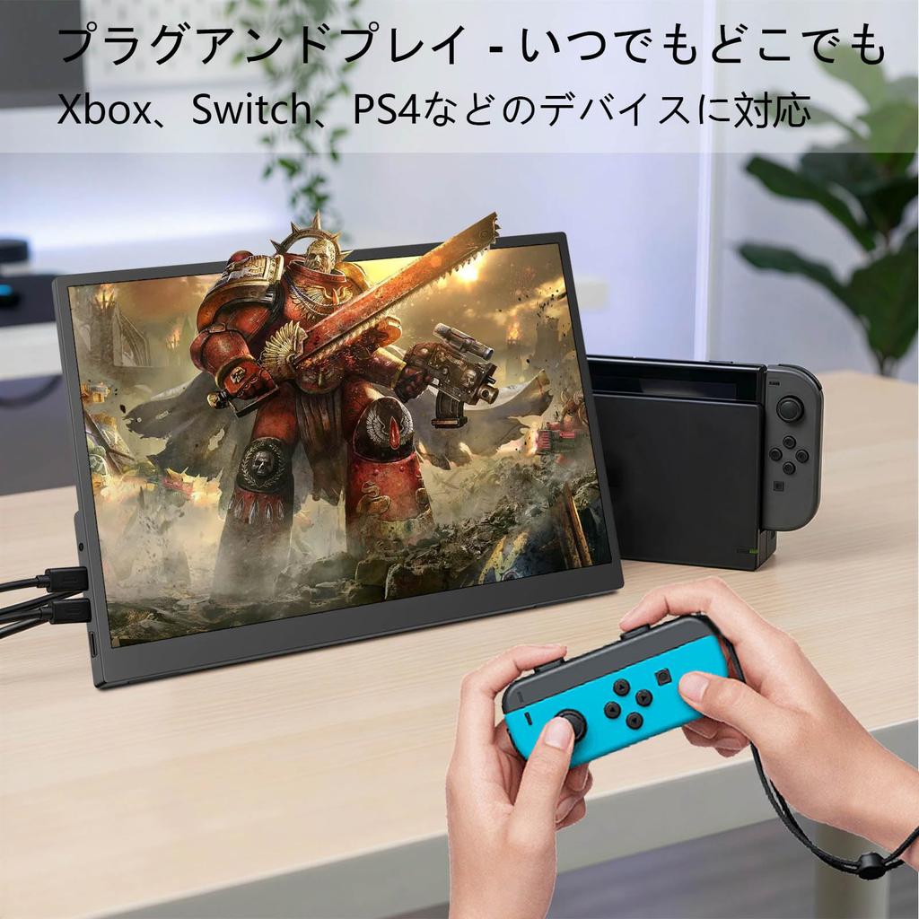 IPS Touchscreen Mobile sRGB Wide Color 300nits High Compatible with and More 15.6-inch Monitor, 19201080 Resolution, Lightweight, Slim, 169 Ratio,