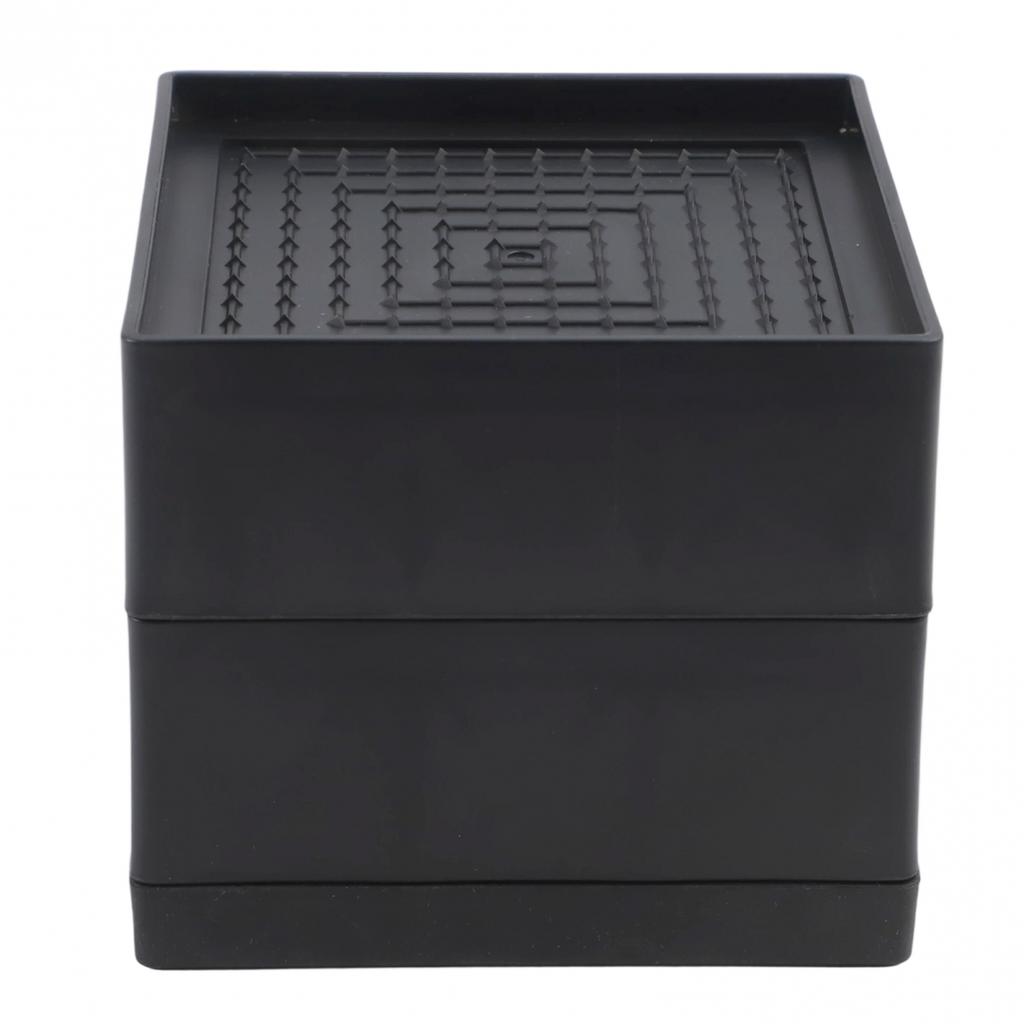 Black Color Chair Leg Pads Stackable Risers Flexible Stacking