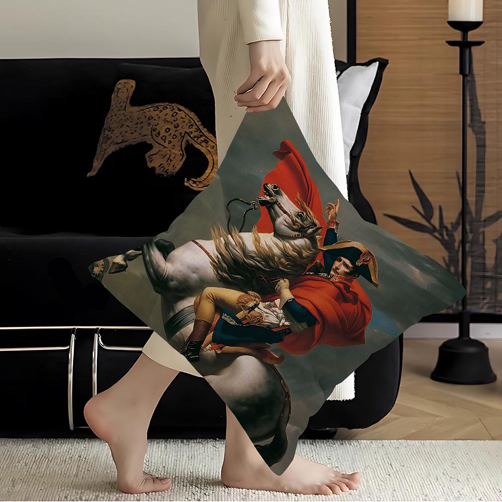 Napoleon Bonaparte Office Cushion Pillowcase Car Cushion Cover45X45Cm Lumbar Pillowcase Sofa Pillowcover