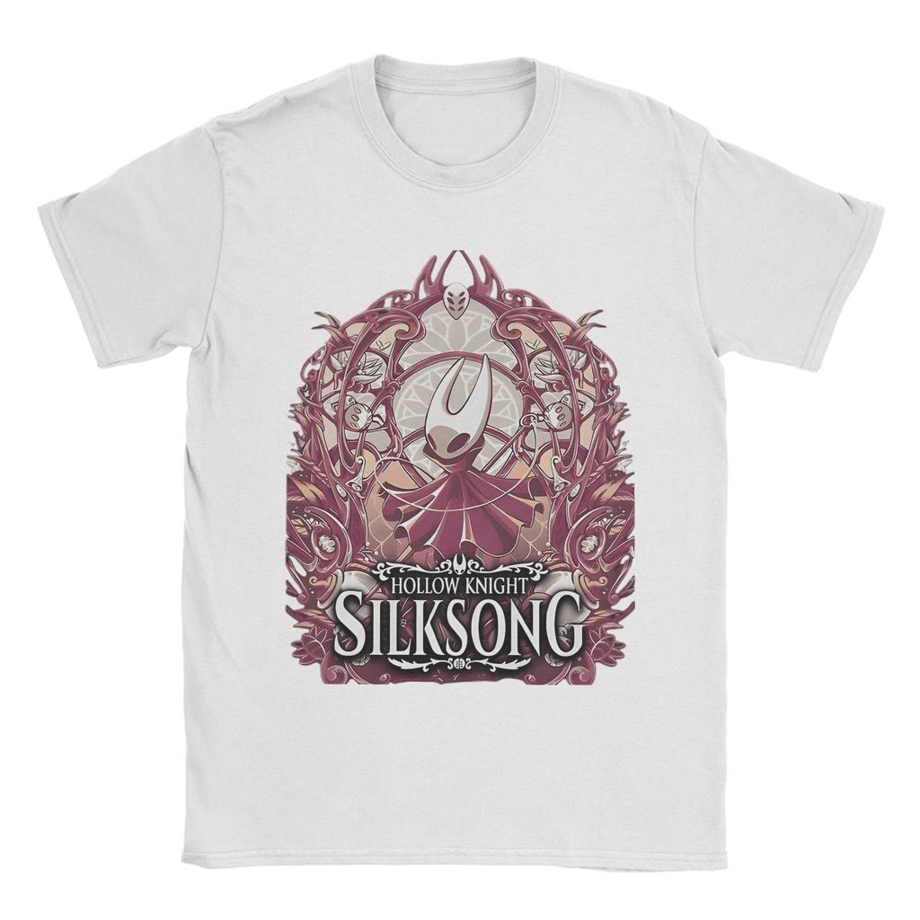 Men's Hollow Knight Silksong T Shirts  100% Cotton Tops Funny Short Sleeve Round Collar Tee Shirt Plus Size T-Shirt