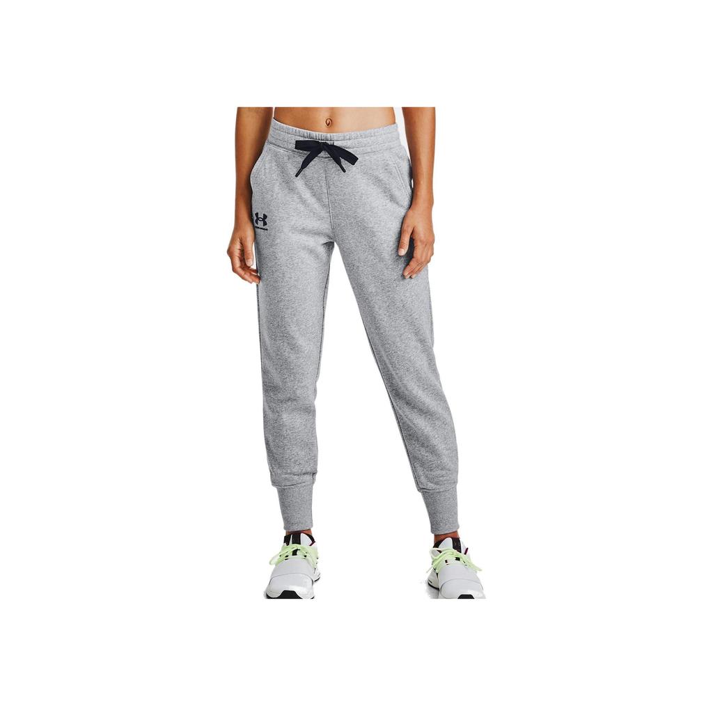 Under Armour Training Fleece Pants Women Bottoms Gray 1356416-035