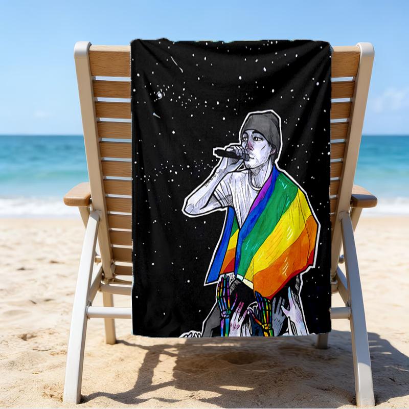 Beweis Strandtuch mit einem Tyler Joseph und Josh Dun Muster - weich, saugfähig, schnelltrocknend, maschinenwaschbar - perfekt zum Schwimmen, Camping, Baden