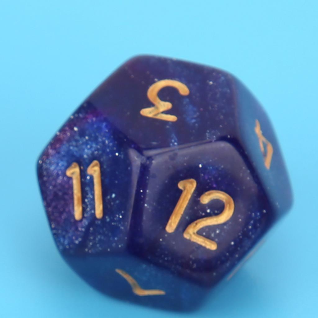 3 Peças Dados de Adivinhação de Resina Entretenimento para Reunião de Festa Dados de Astrologia Tarot de 12 Lados