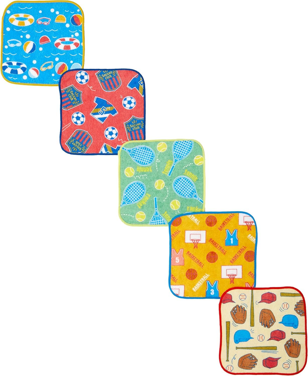 

Marushin Mini Piccolino Sports School 0615000500 Towels, 5-Piece Set, Life, Preschool/Kindergarten/Elementary Supplies, Boys,