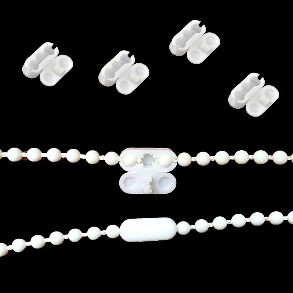 White Blinds Pull Bead Connector Curtain Accessories Curtain Repair Parts Curtain Chain Connector