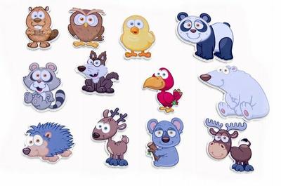Magnets - Cardboard Fairy Tale Forest Animals