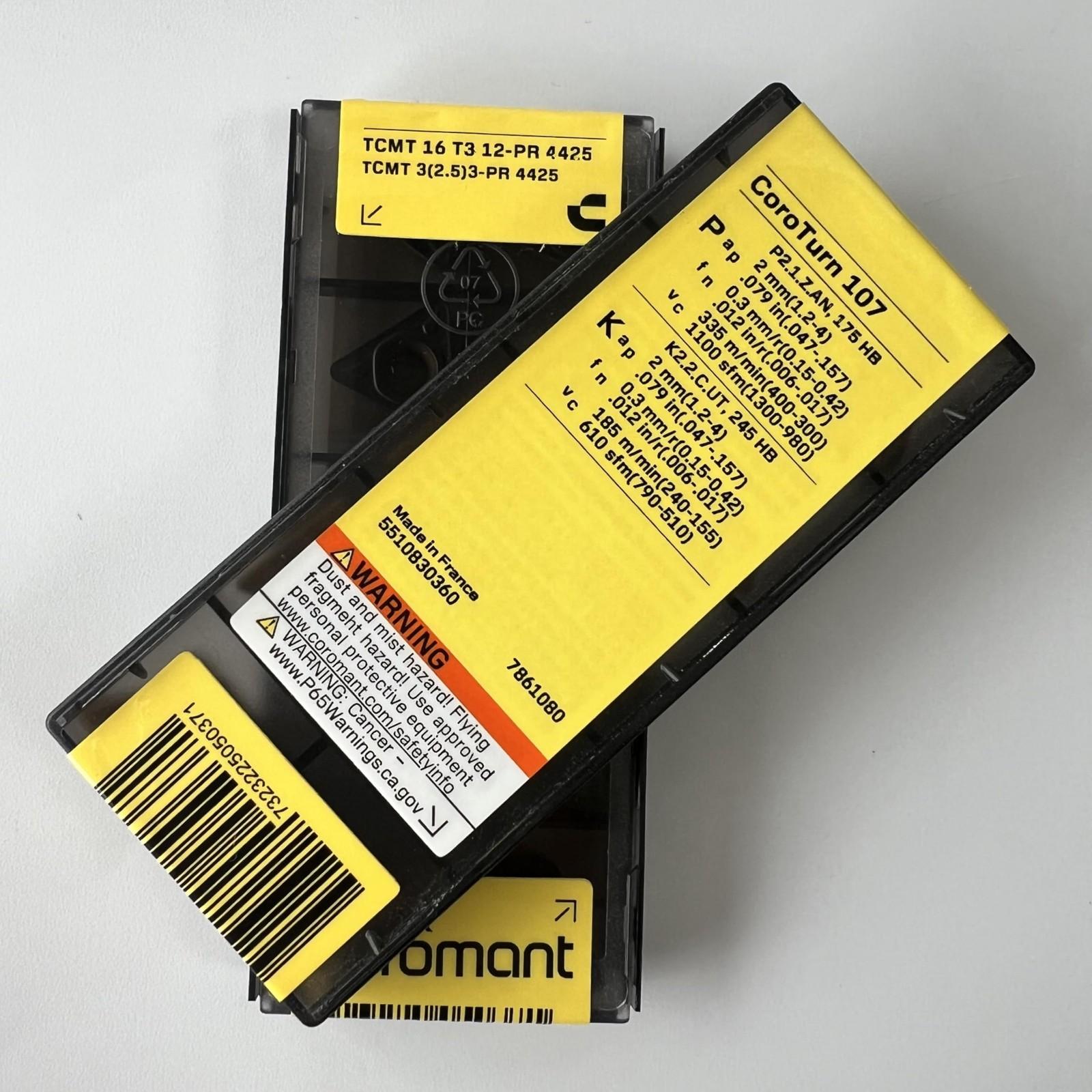 

SANDVIK / TCMT16T312-PR 4425 / Original Swedish hard alloy blade 10 Pcs