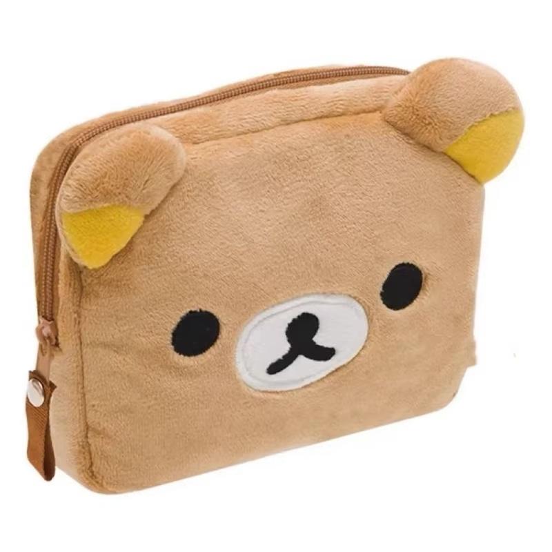 

Rilakkuma Cute Makeup Organizer Storage Bag Animation Bear Plush Kawaii Cosmetic Cosmetic Bags Vanity Beauty Case Cute Pencil Case